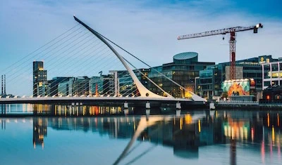 Photo of Samuel Beckett Bridge in Dublin